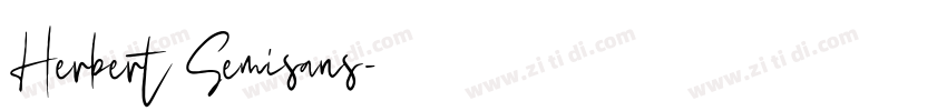 Herbert Semisans字体转换